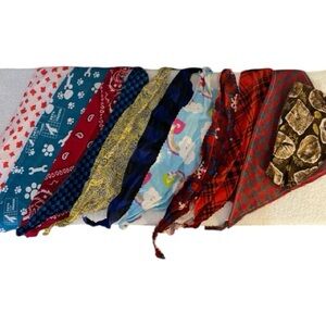 Colorful Doggy Bandana Collection - 12 Bandanas